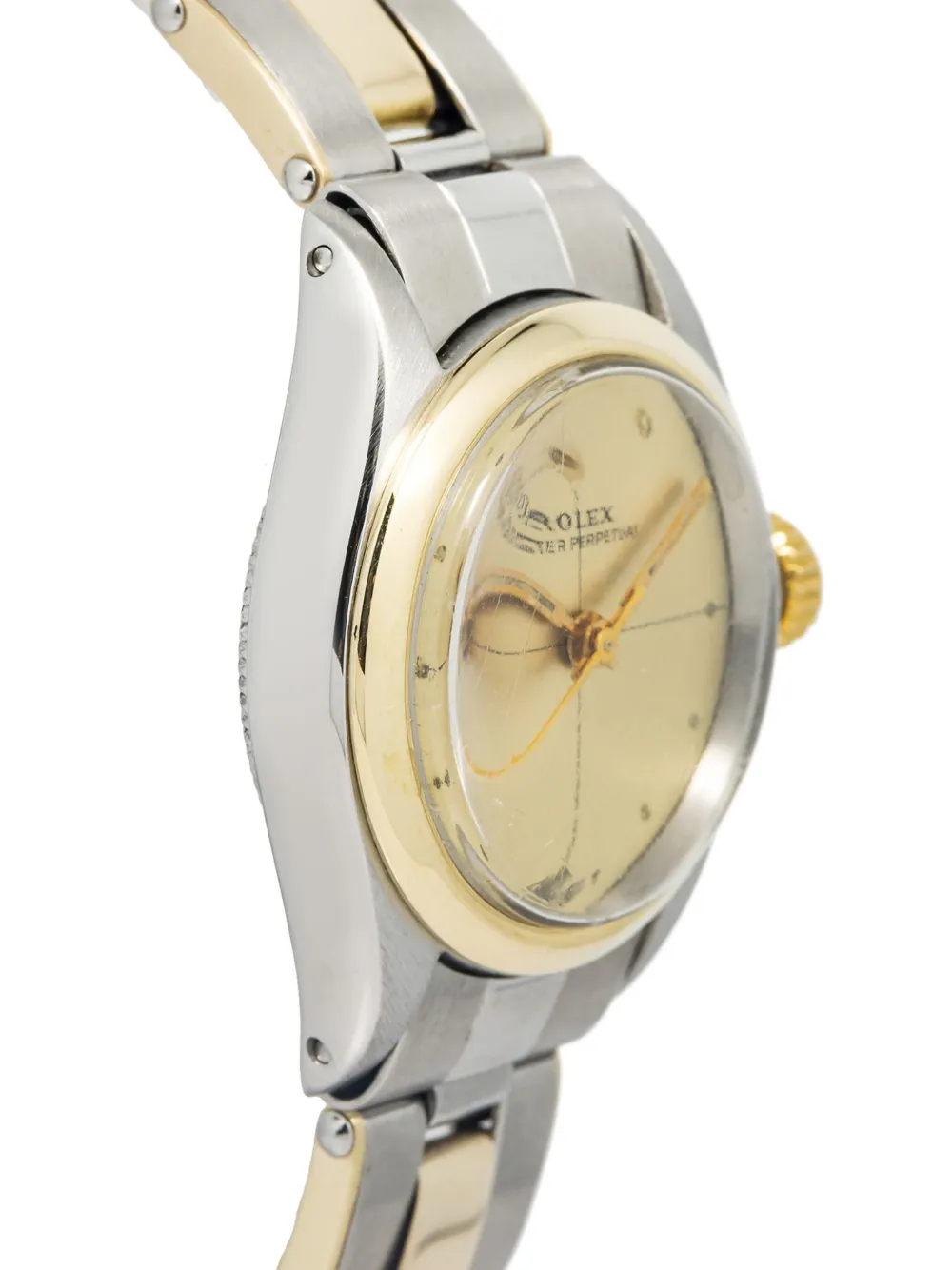 Pre-owned Rolex Oyster Perpetual 25mm In 金色