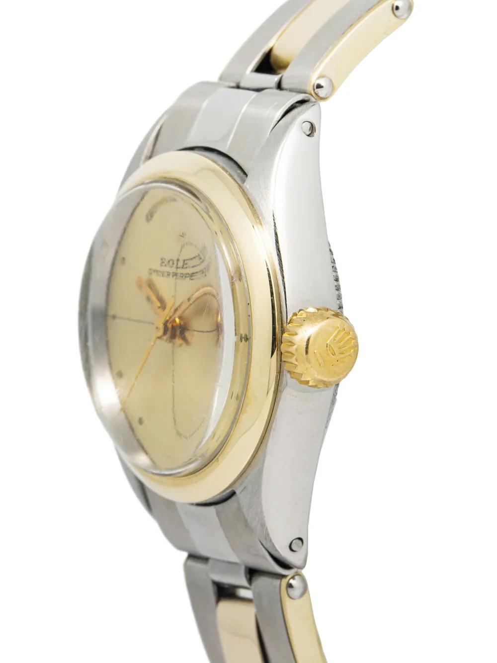 Pre-owned Rolex Oyster Perpetual 25mm In 金色