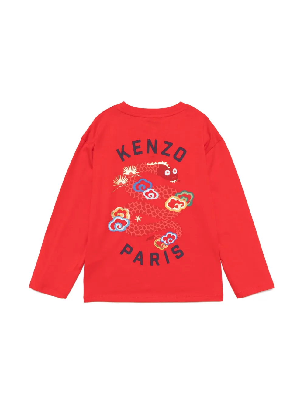 Kenzo Kids T-shirt met logoprint - Rood