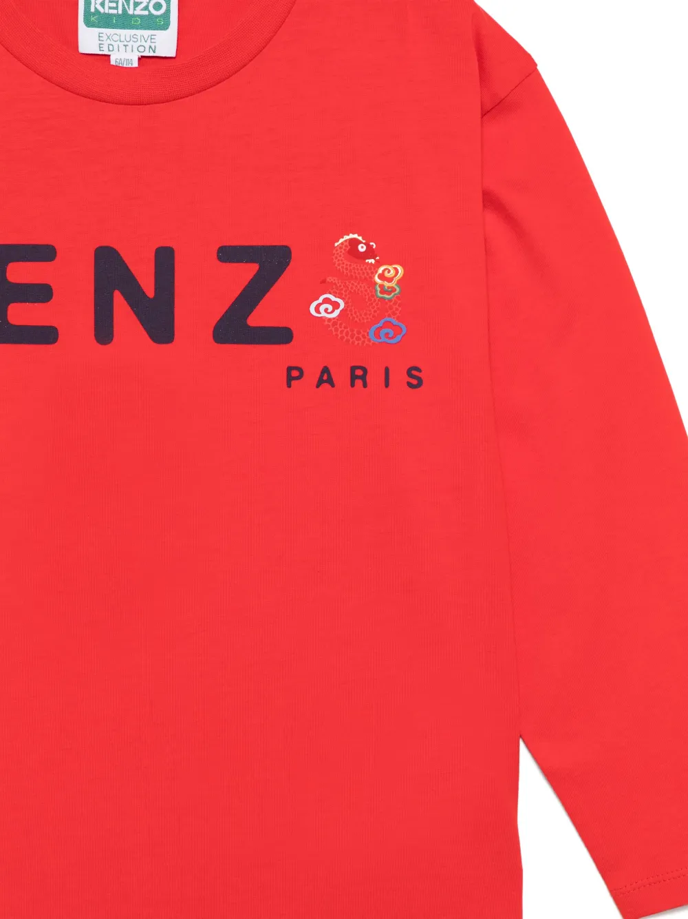 Kenzo Kids T-shirt met logoprint Rood