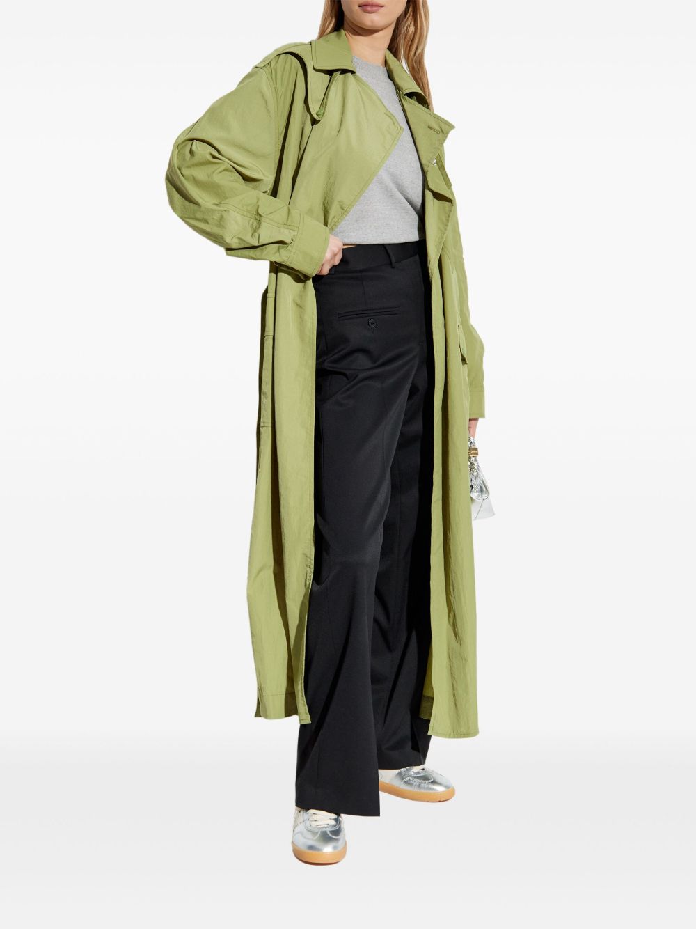 Kenzo Trenchcoat met ceintuur - Groen