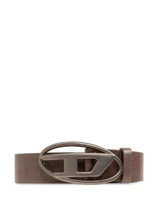 B-1DR Woman: leather Belt with silver D logo buckle | Diesel