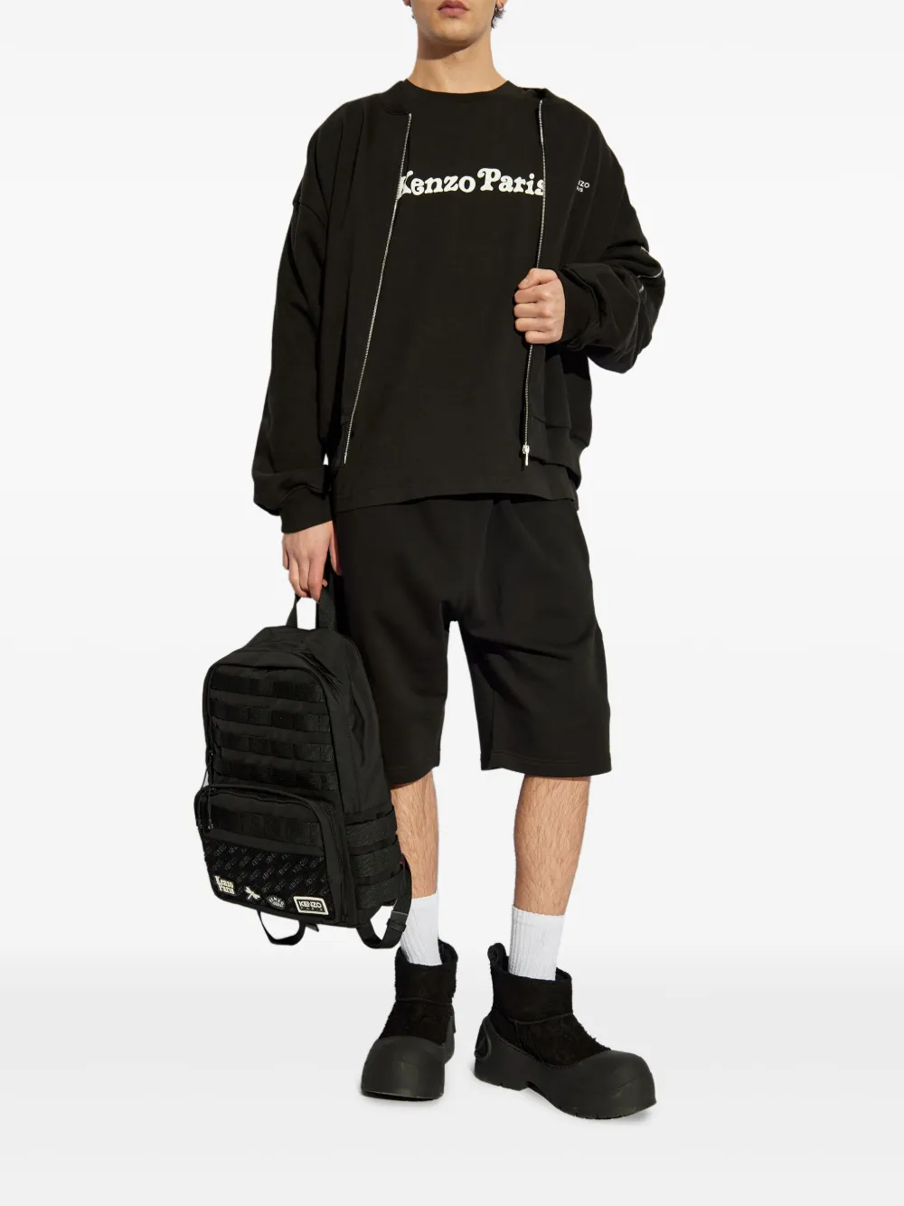 Kenzo Jack met geborduurd logo - Zwart