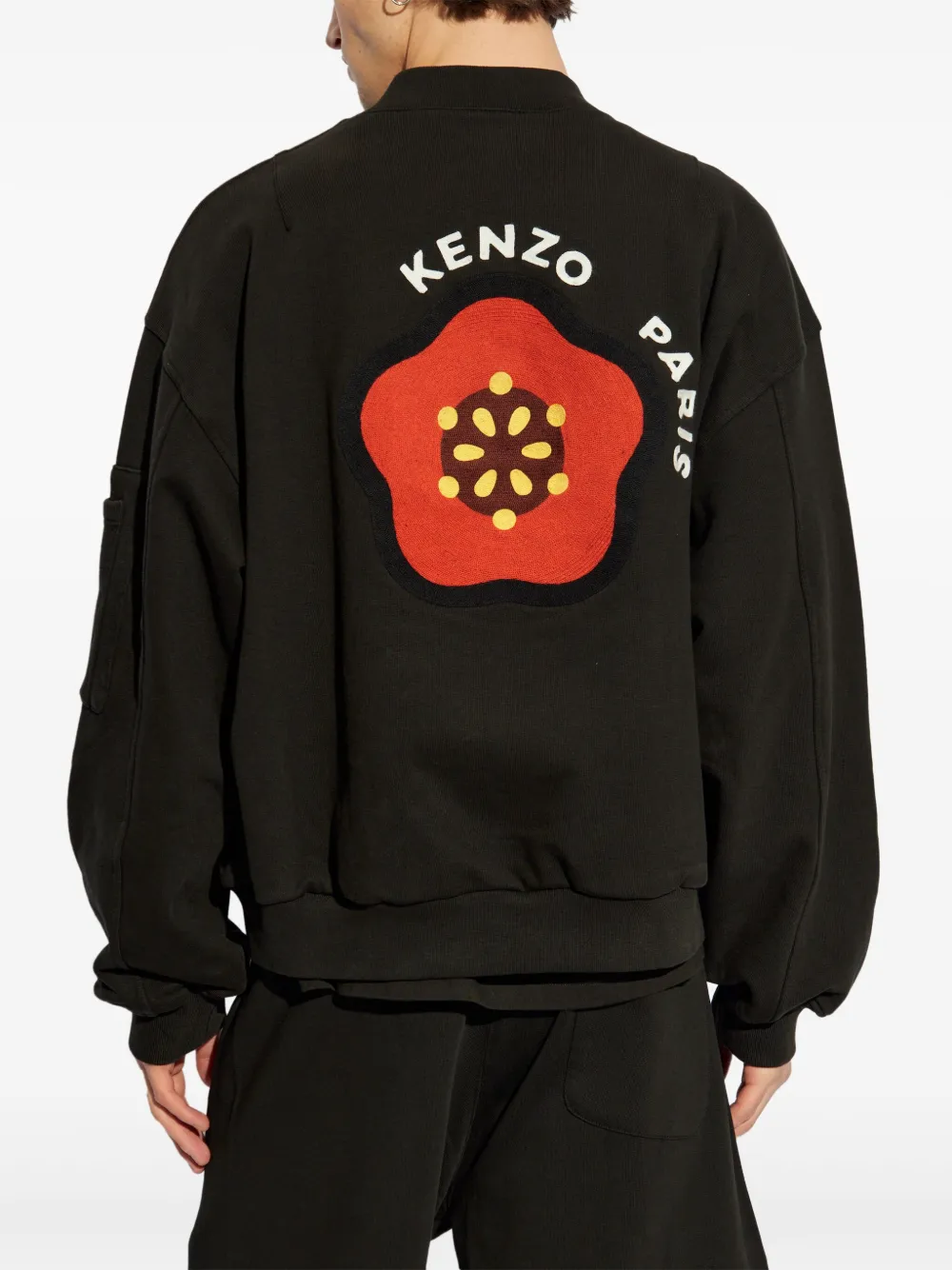 Kenzo Jack met geborduurd logo Zwart