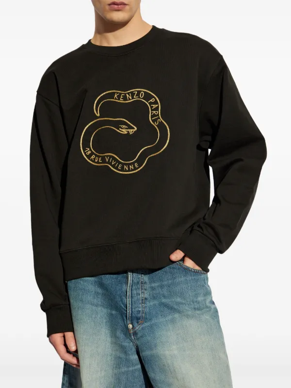 Kenzo logo-print Sweatshirt | Black | FARFETCH
