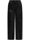 Kenzo silk-blend straight pants - Black