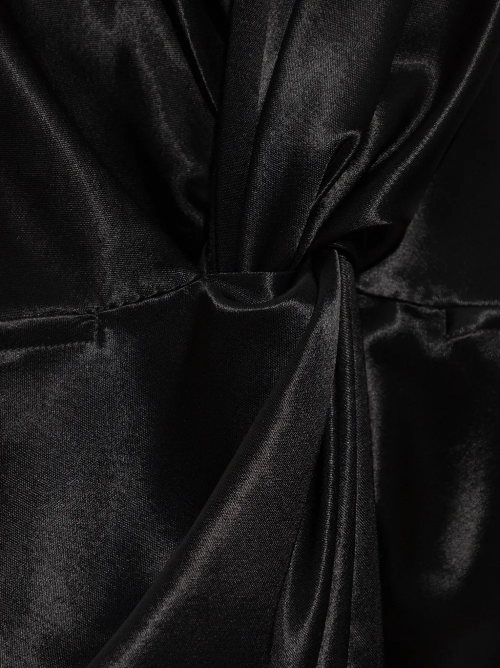 Jil Sander Satijnen cocktailjurk Zwart