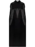 Jil Sander satin cocktail dress - Black