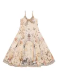 Camilla Kids tie-front floral-print dress - Neutrals