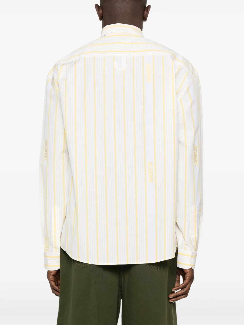 Shop Jacquemus La Chemise Simon Shirt In Yellow
