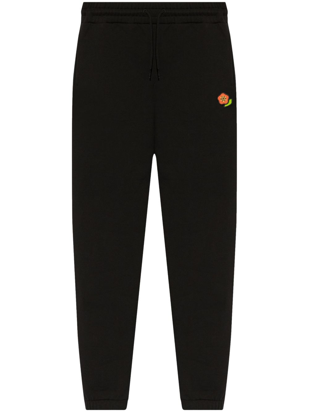 Kenzo logo cotton track pants - Black