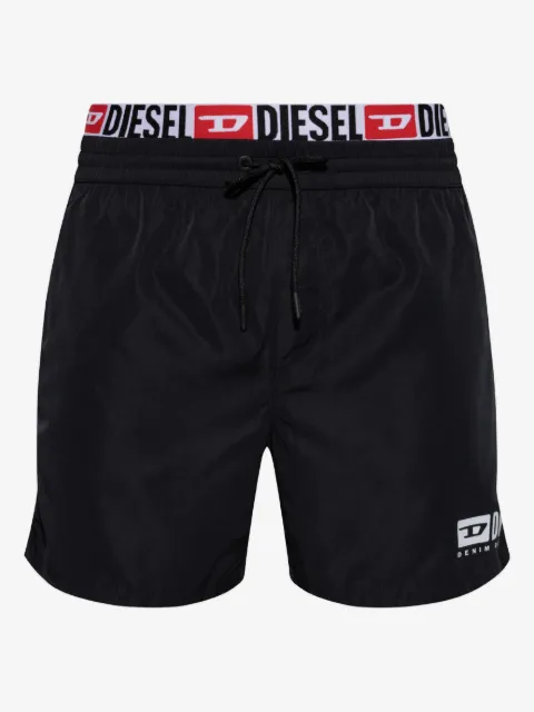 Diesel shorts de playa con logo estampado