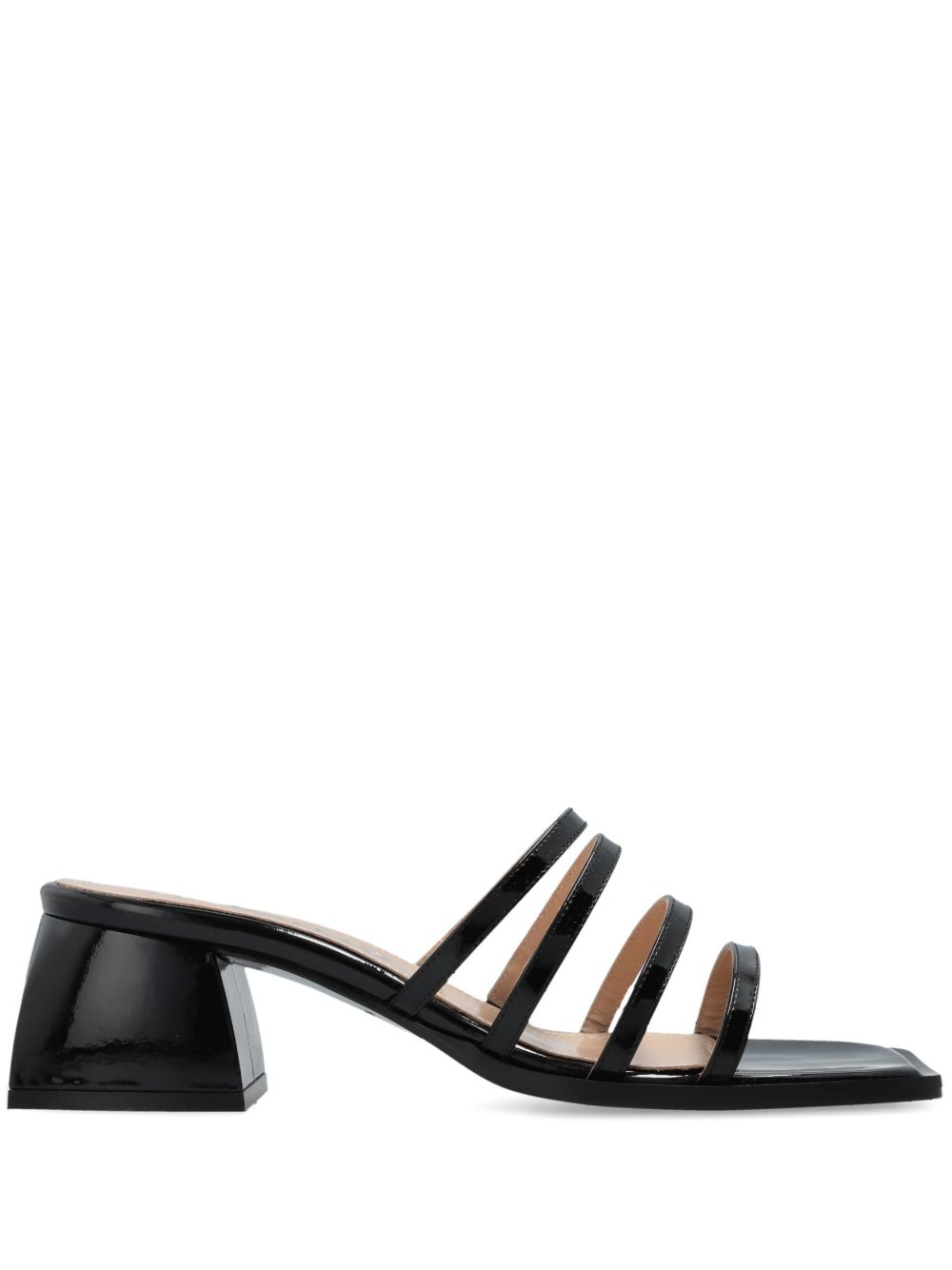 Nodaleto 60mm leather mules - Black