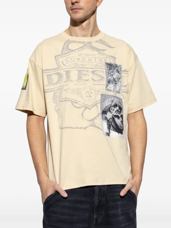 Diesel T-Boxt-Slits-R8 Tシャツ | ニュートラル | FARFETCH JP