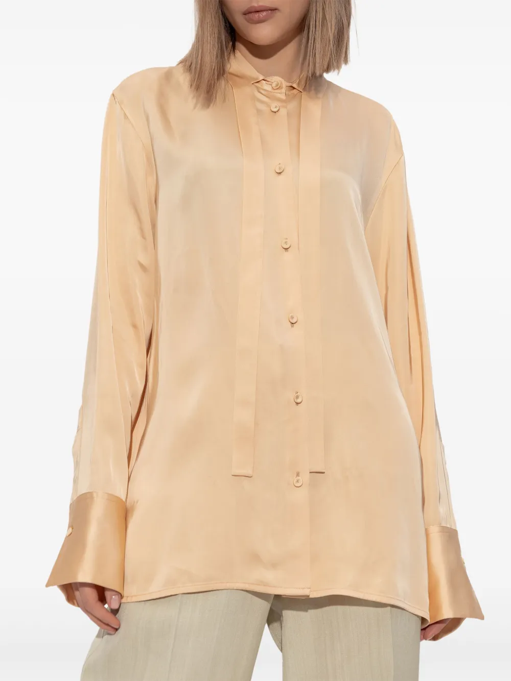 Jil Sander Blouse met lange mouwen Beige