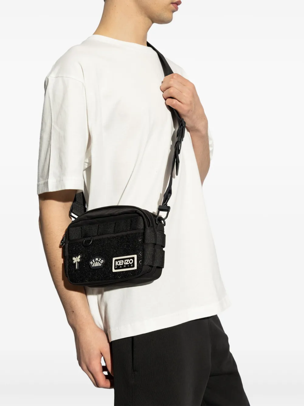 Kenzo Jungle messenger bag - Zwart