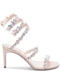 René Caovilla crystal embellished sandals - Neutrals