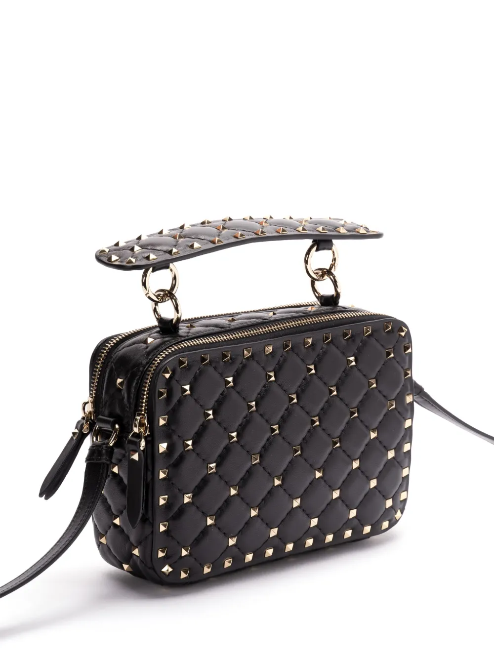 Valentino Garavani Rockstud crossbodytas met spikes Zwart
