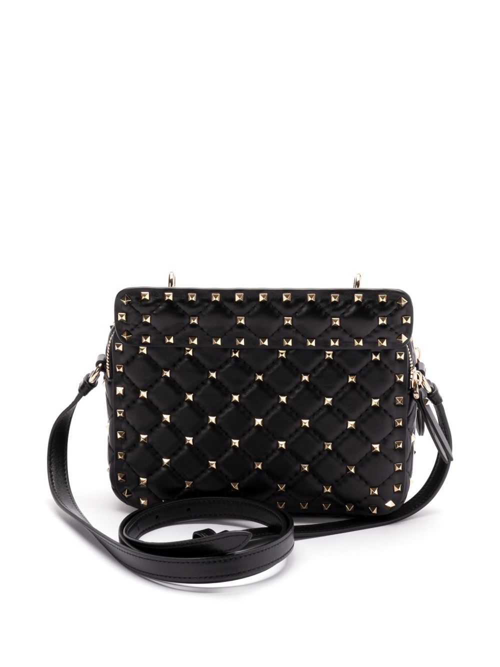 Valentino Garavani Rockstud crossbodytas met spikes - Zwart