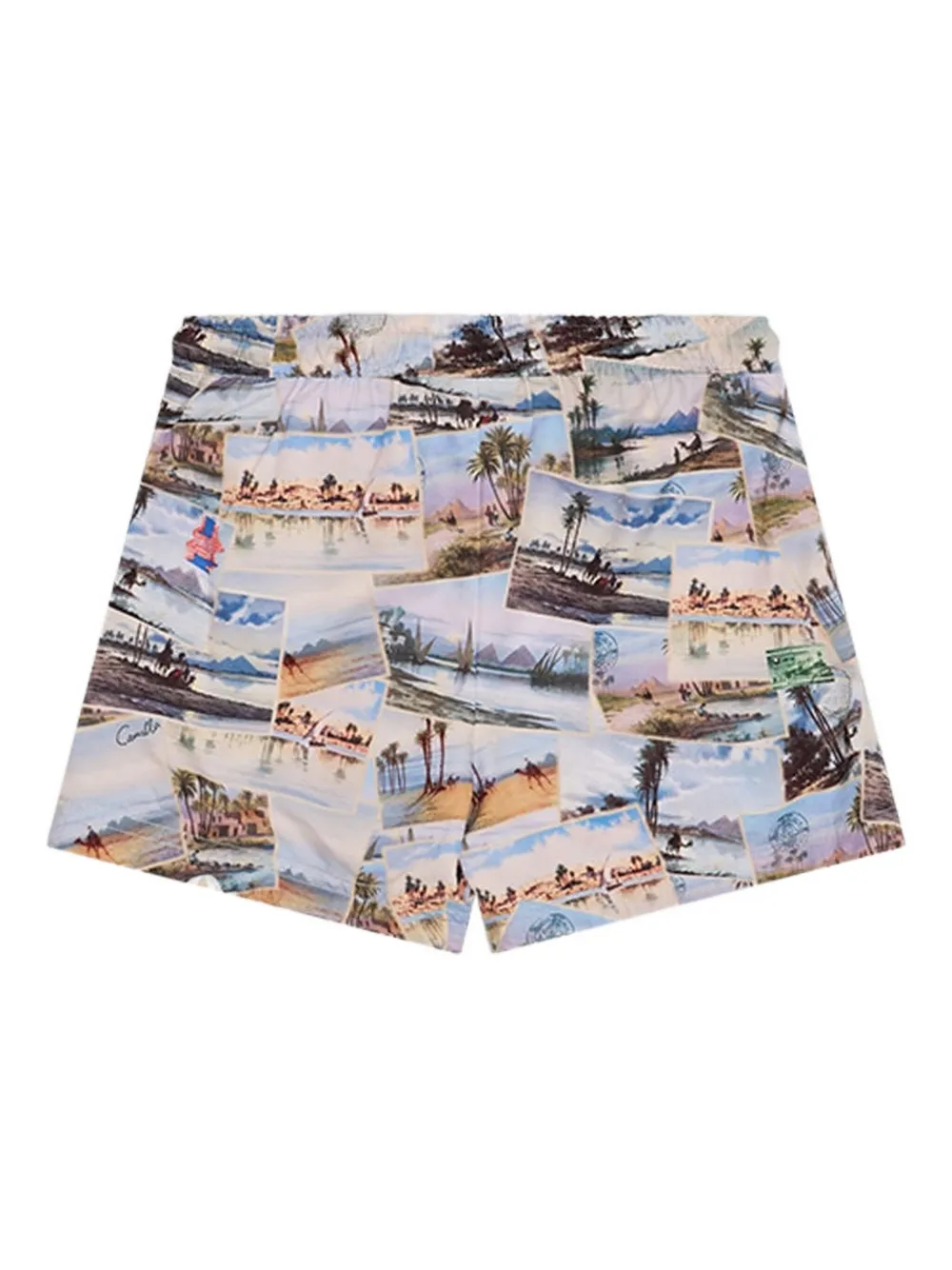 Camilla Kids postcard-print shorts Beige
