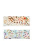 Camilla Kids floral-print headband (pack of two) - Blue