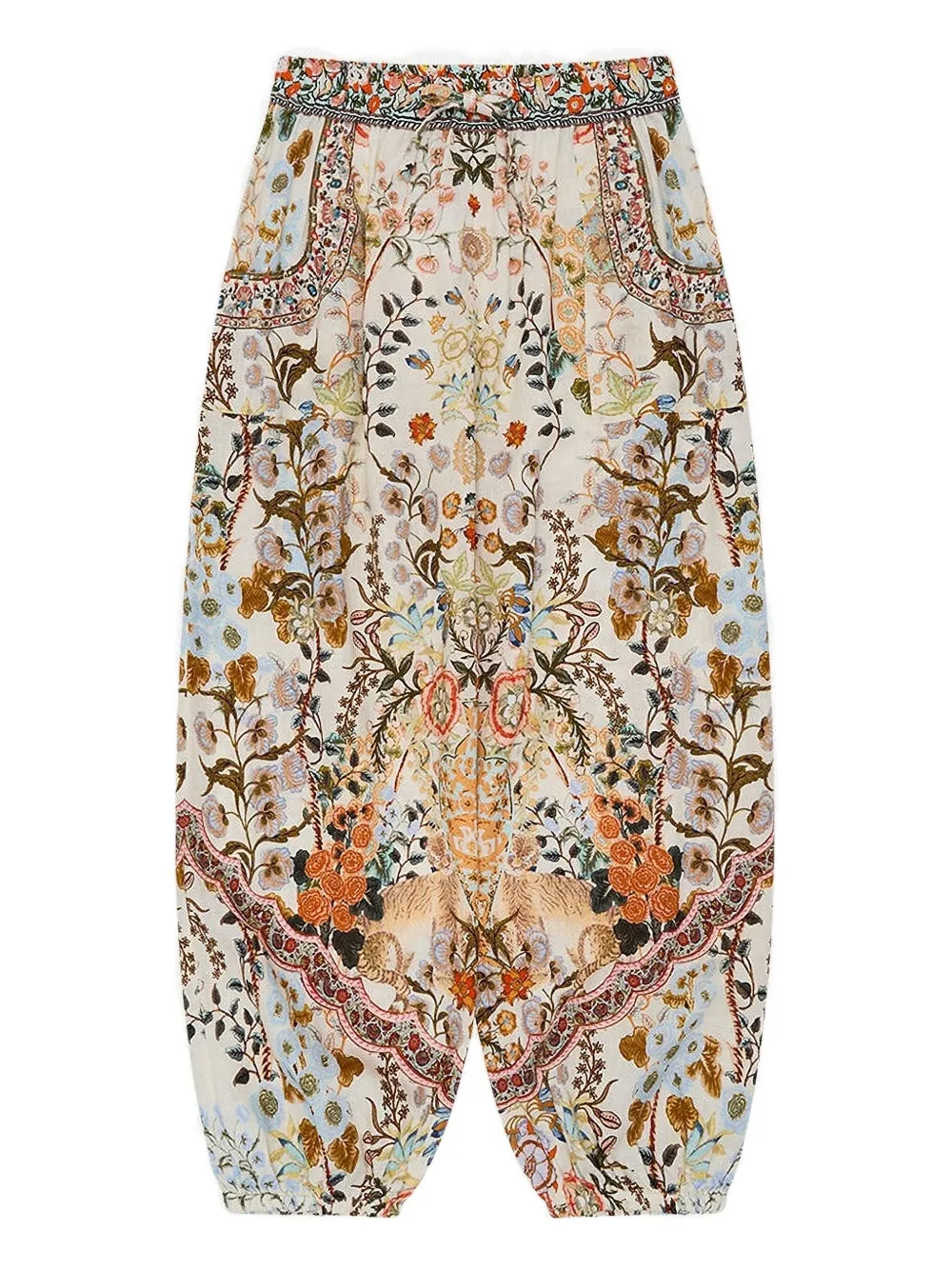 Camilla Kids floral-print trousers Beige