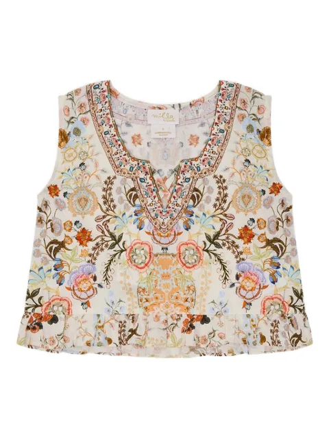 Camilla Kids frill-hem top