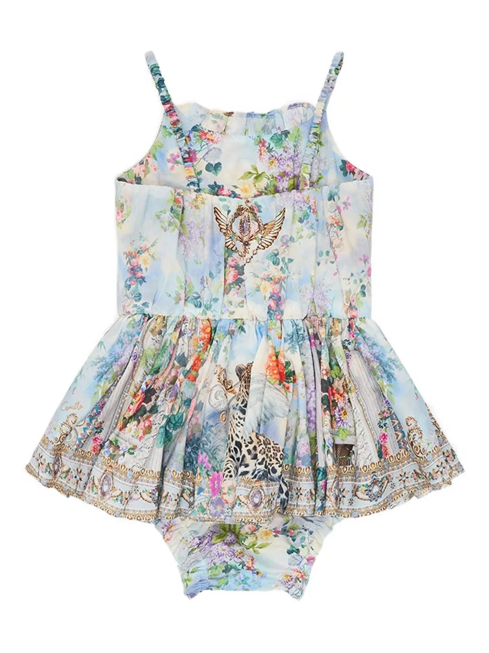 Camilla Kids floral-print dress - Blauw
