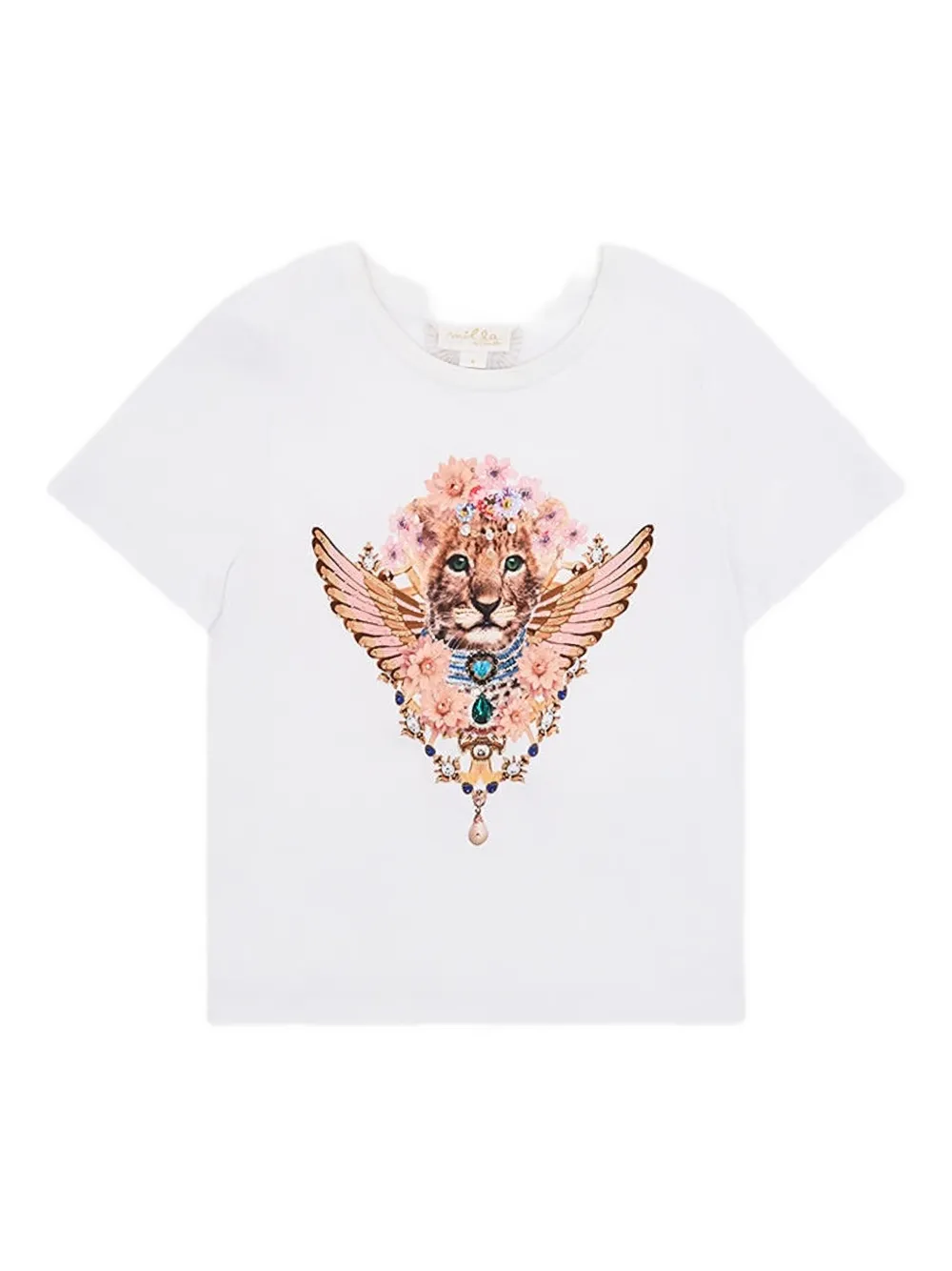 Camilla Kids lion-print T-shirt Wit