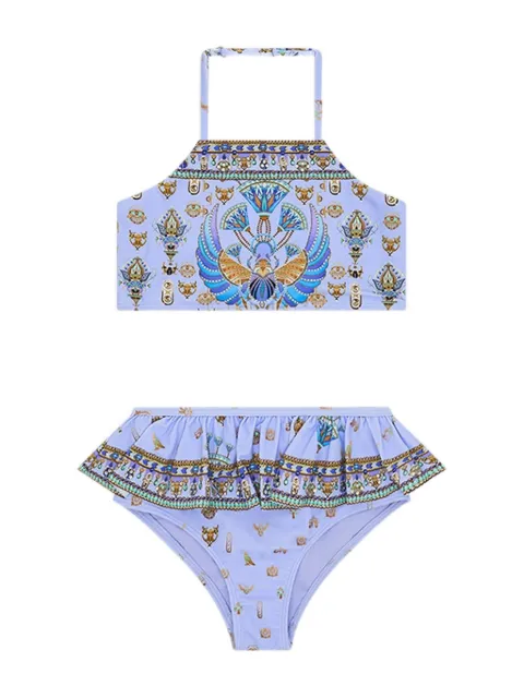 Camilla Kids halter-neck friled bikini
