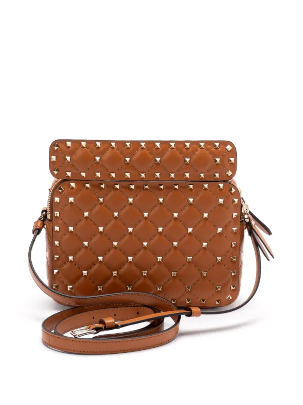 Valentino Garavani Rockstud Spike Crossbody Bag | Brown