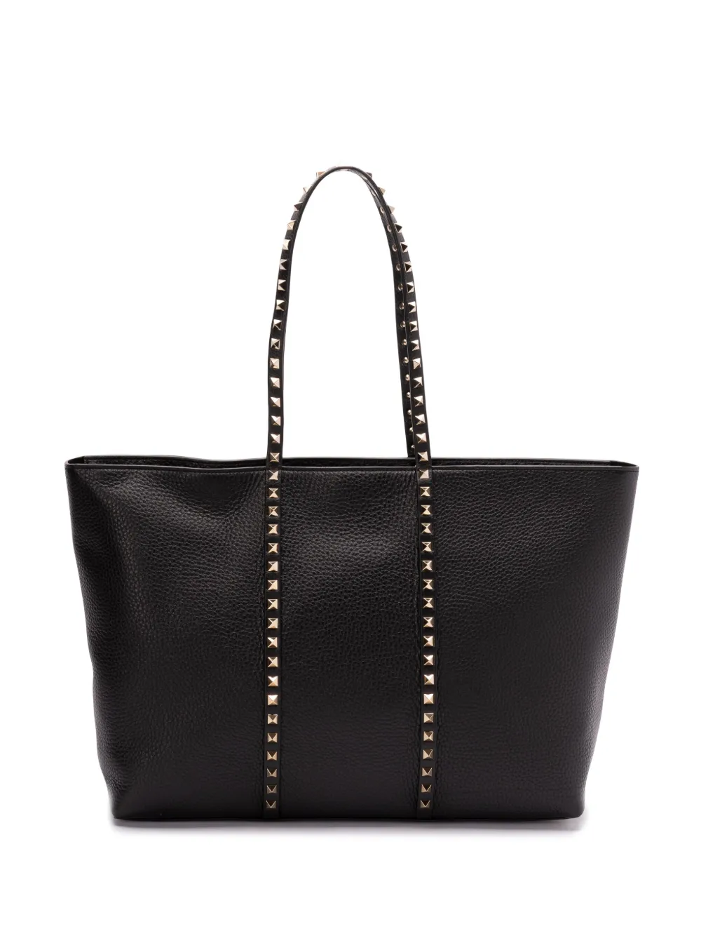 Shop Valentino Rockstud Tote Bag In Black