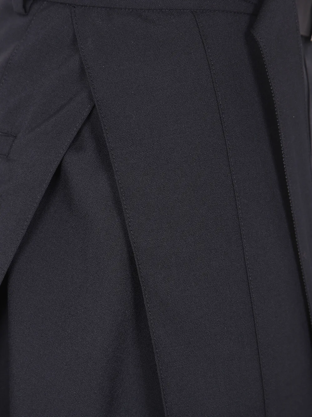 sacai Midi-plooirok Zwart
