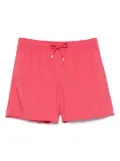 Fedeli logo-patch swim shorts - Red