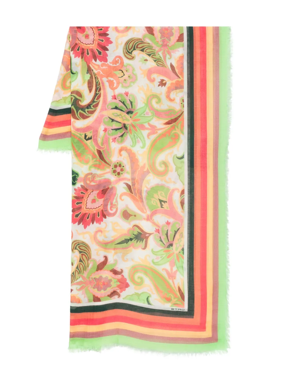 ETRO Sjaal met paisley-print Wit