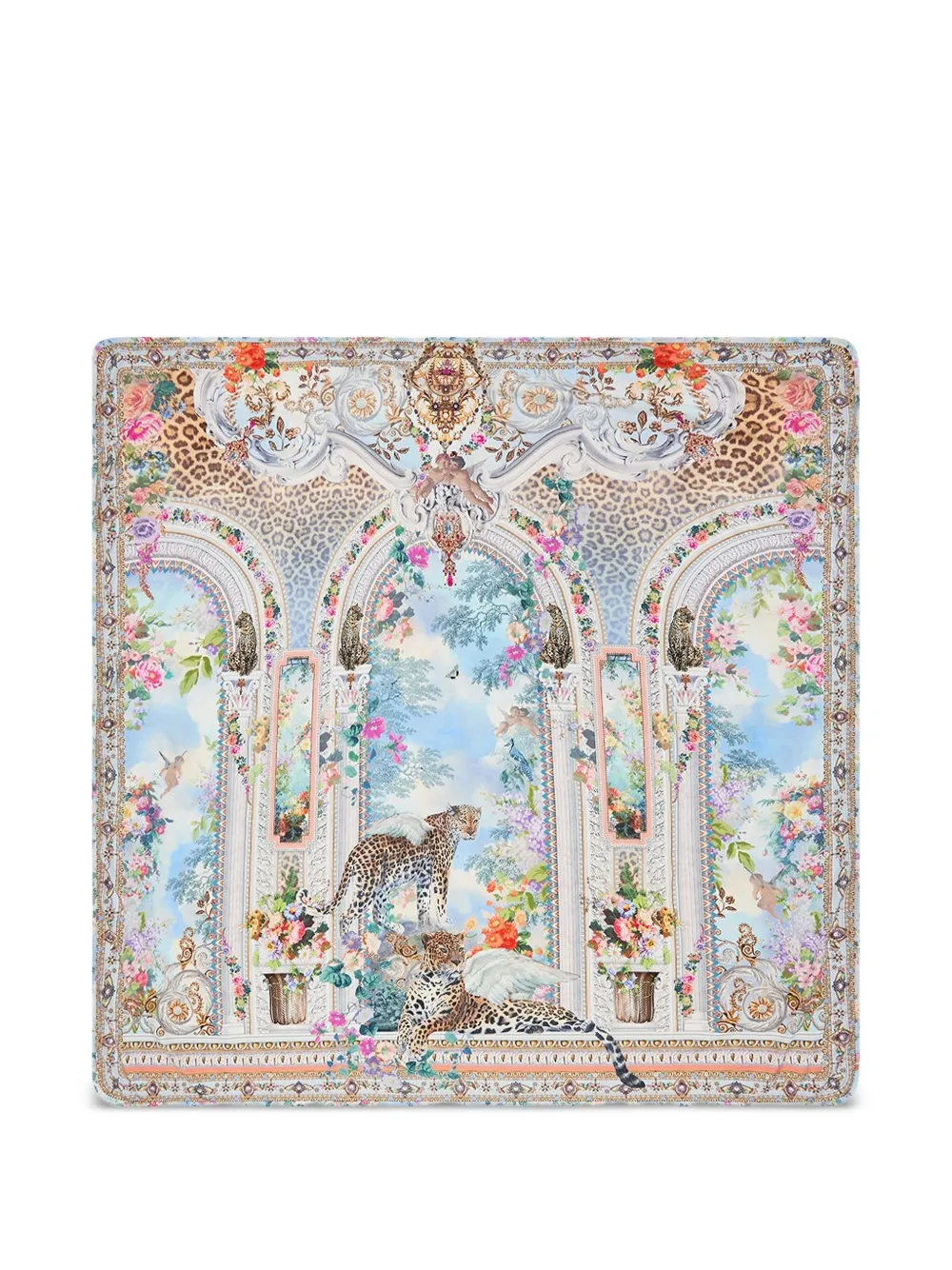 Camilla Kids motif-printed blanket Blauw