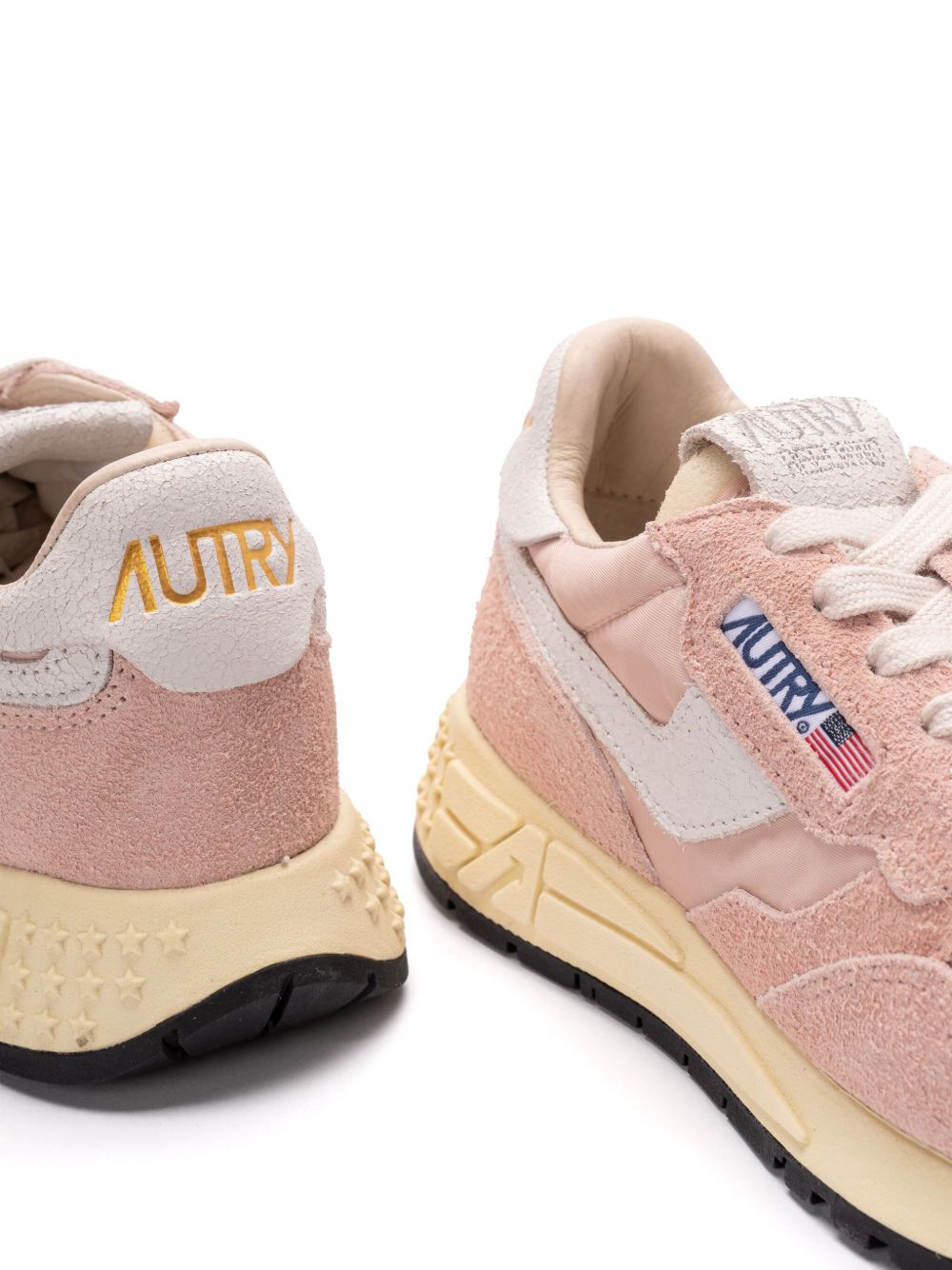 Autry logo-print trainers - Pink