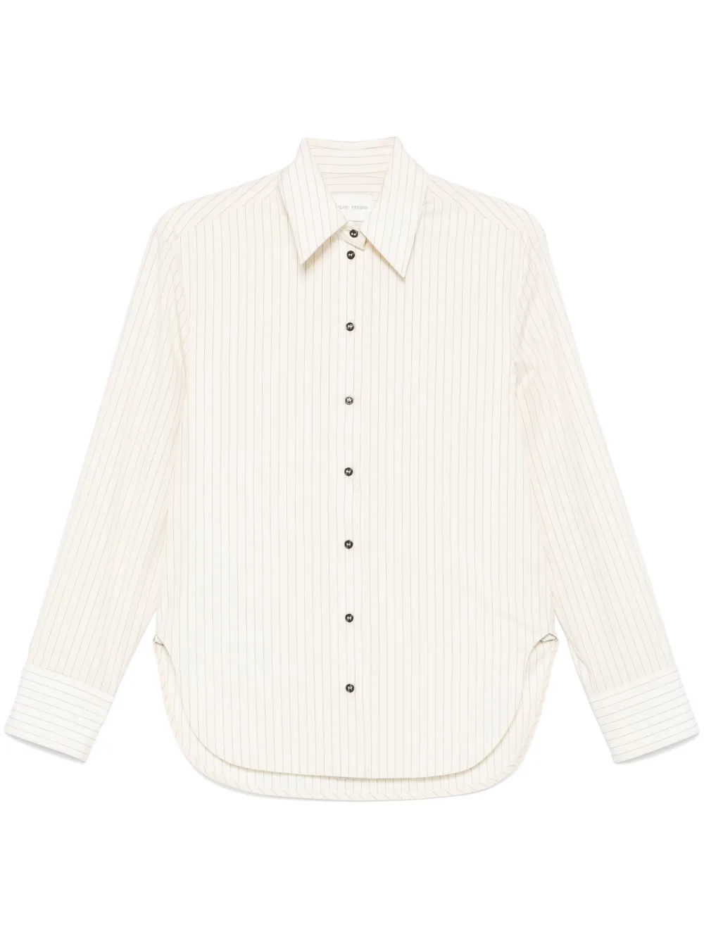 LouLou de Saison ストライプ シャツ - ホワイト LouLou de Saison ストライプ シャツ - ホワイト