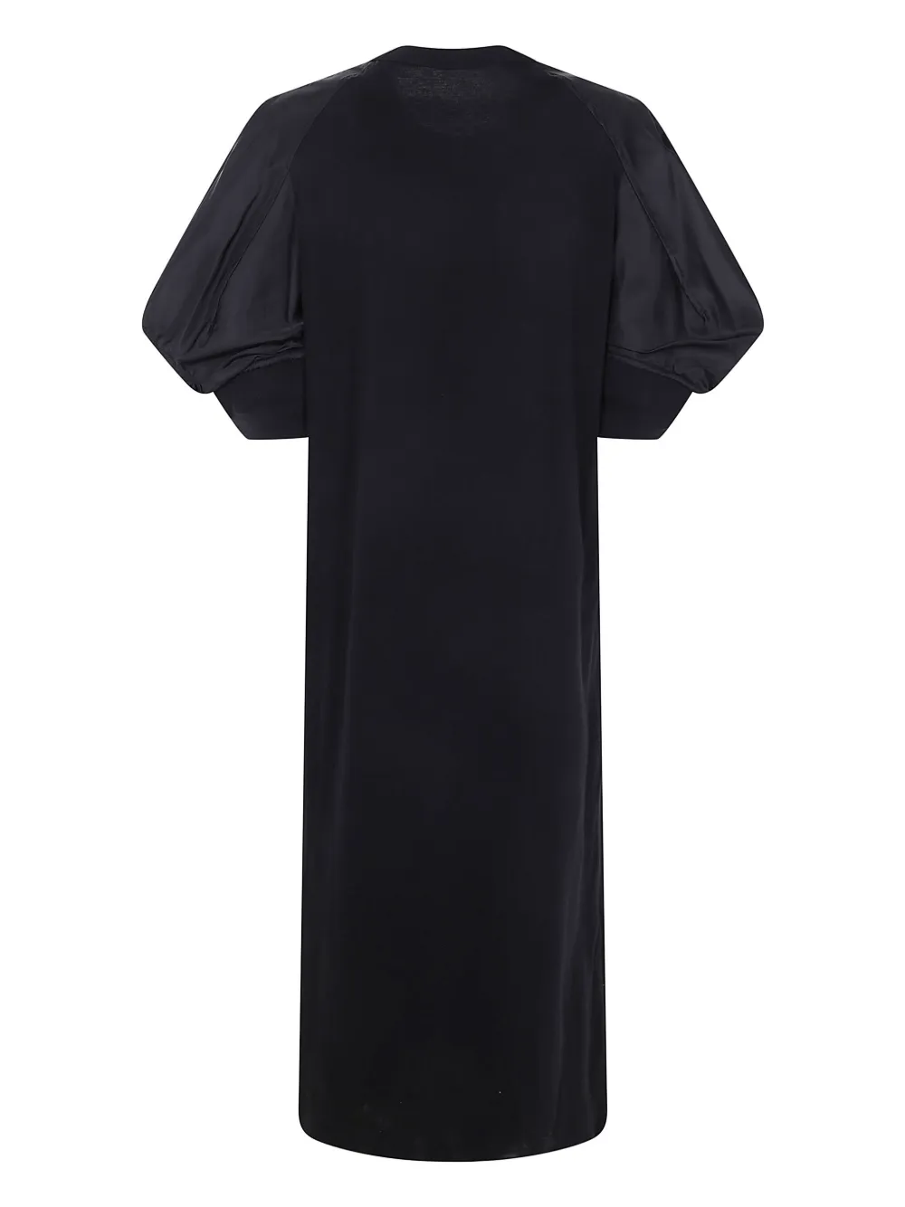 Sacai panelled maxi dress - Zwart