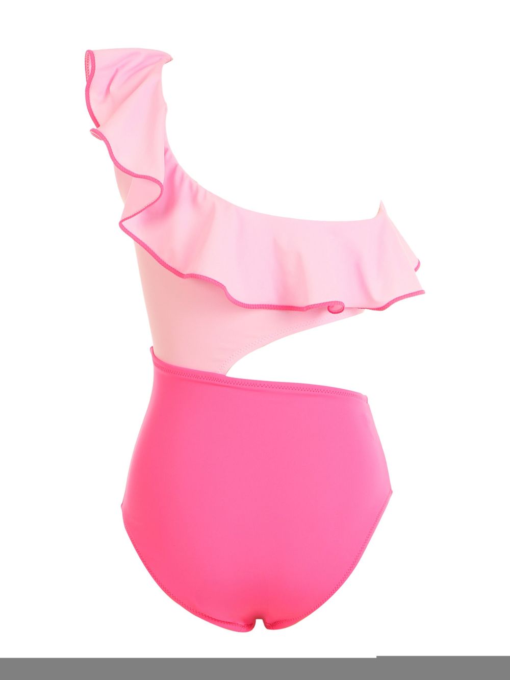 Nessi Byrd Kids ruffle-detail swimsuit - Roze