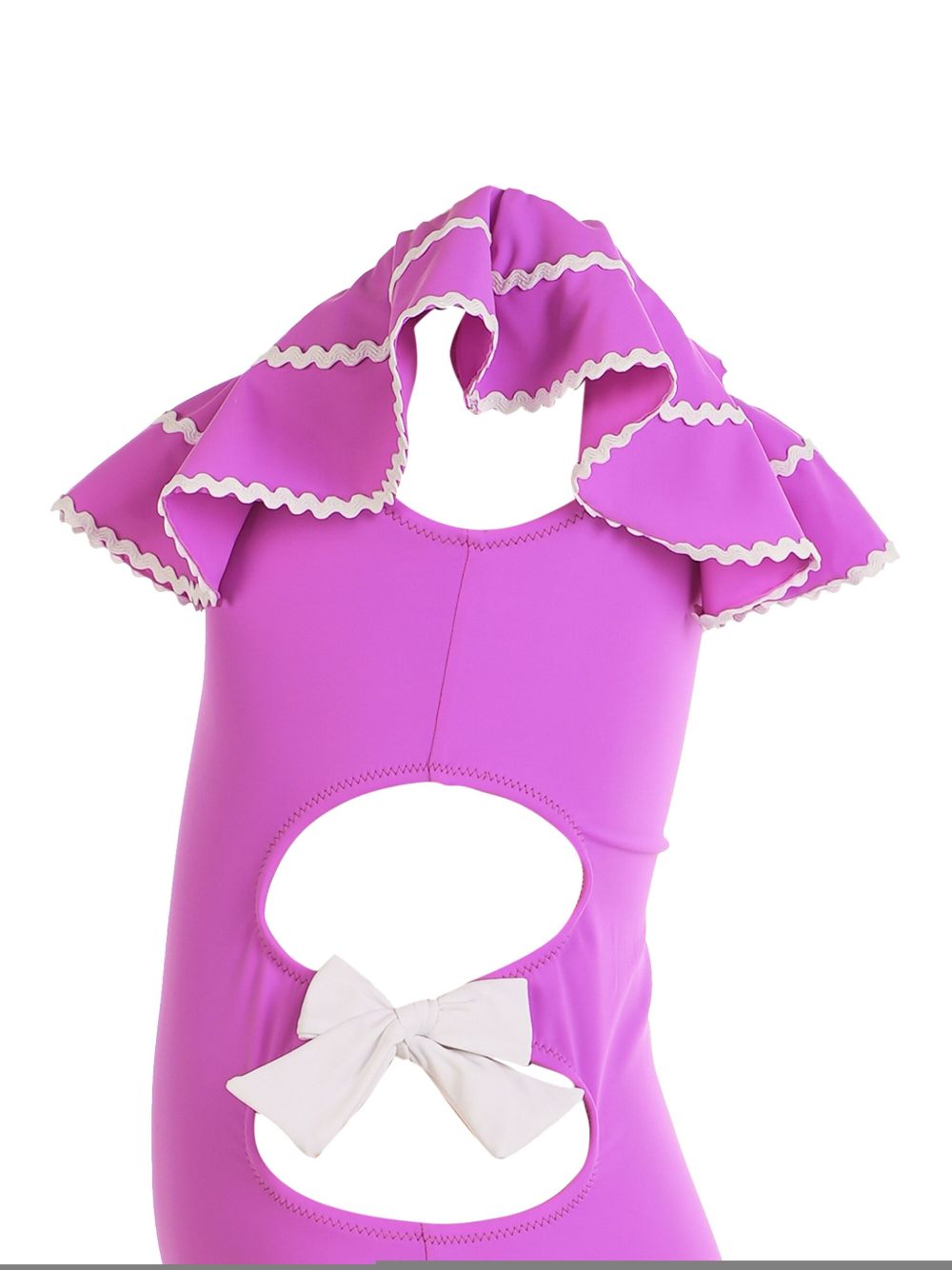 Nessi Byrd Kids bow-detail swimsuit - Paars