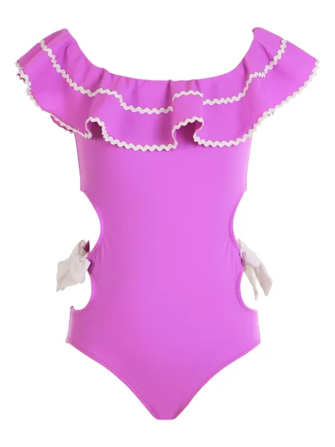 Nessi Byrd Kids bow-detail swimsuit