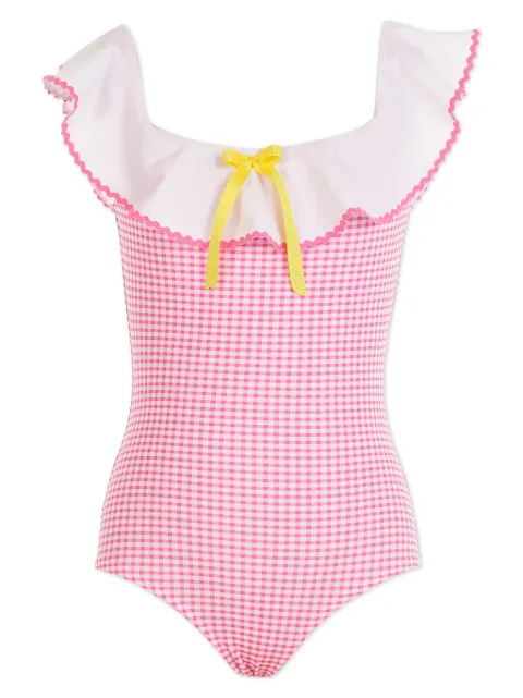 Nessi Byrd Kids gingham-check swimsuit