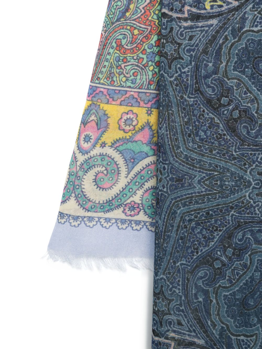 ETRO Sjaal met paisley-print - Blauw