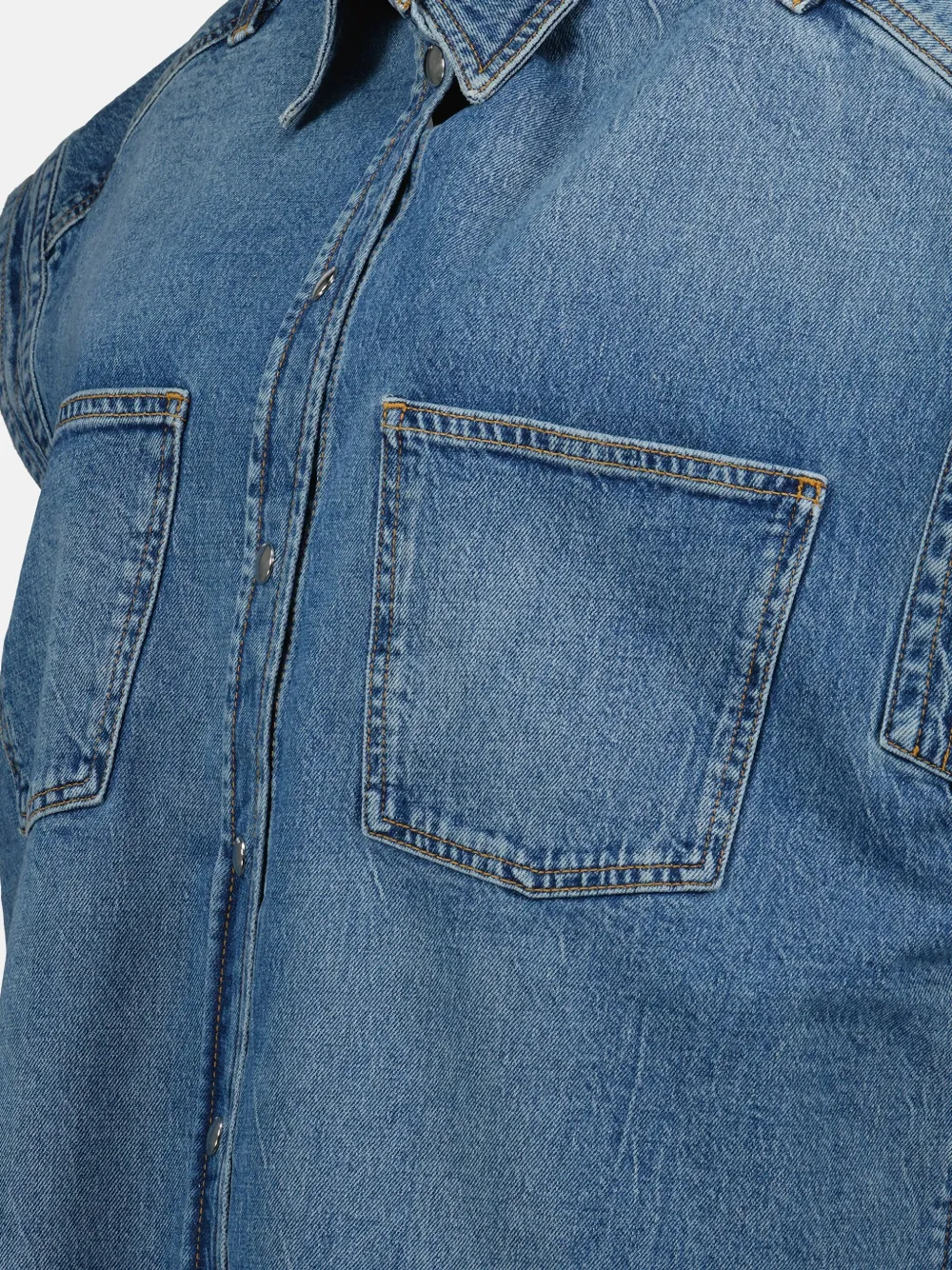 IRO Denim gilet Blauw