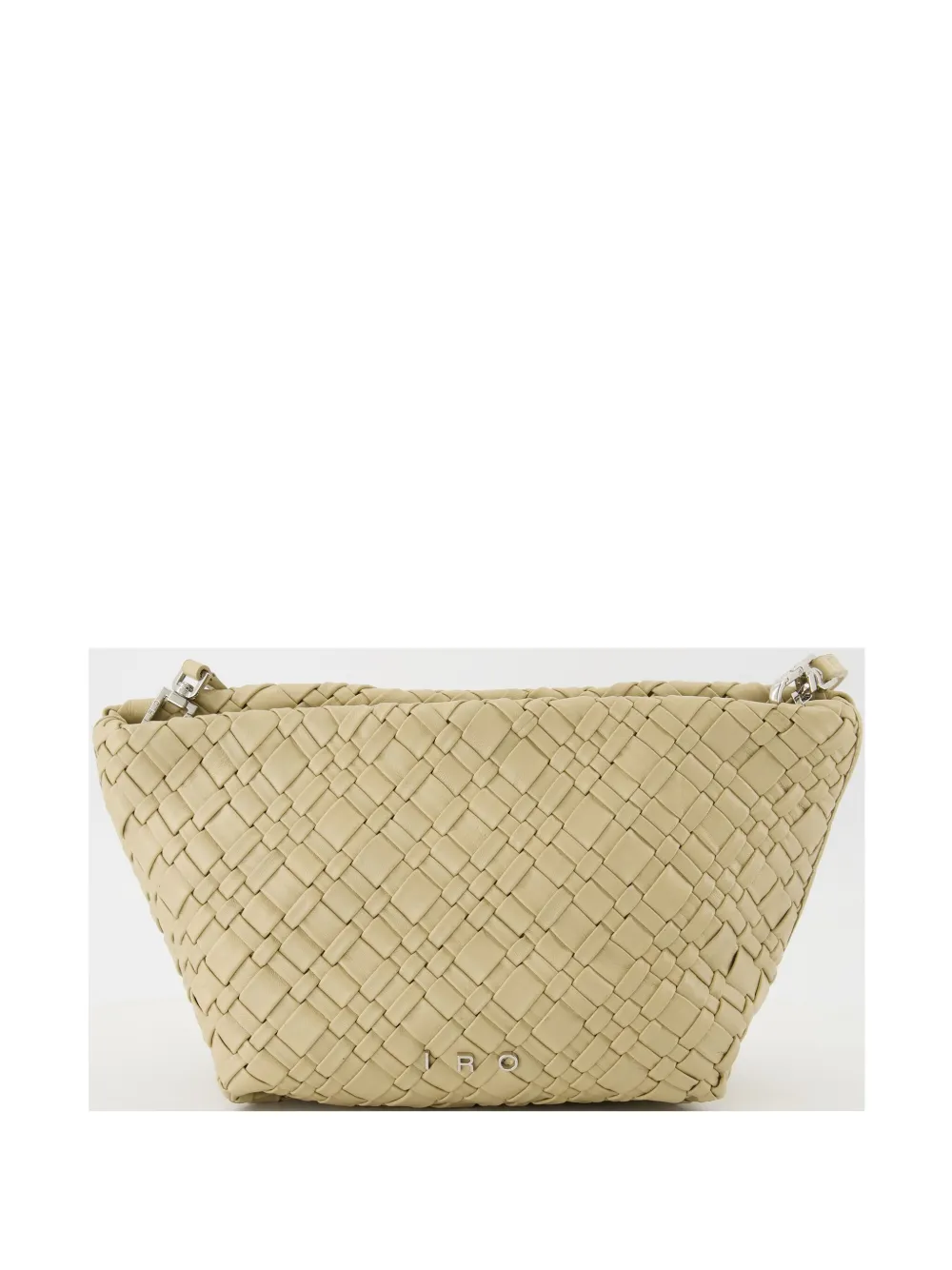 Iro Neobel Woven Clutch Bag In Neutrals