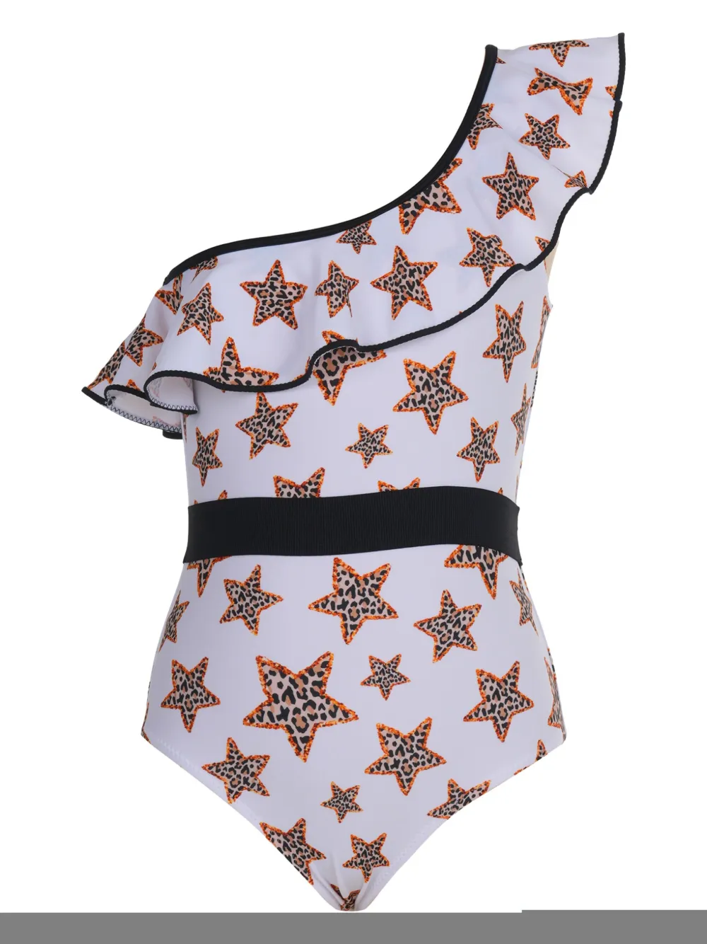 Nessi Byrd Star-print Swimsuit In White
