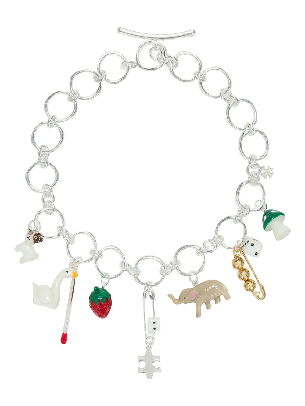 Tory Burch collar con dije | plateado | Image 1