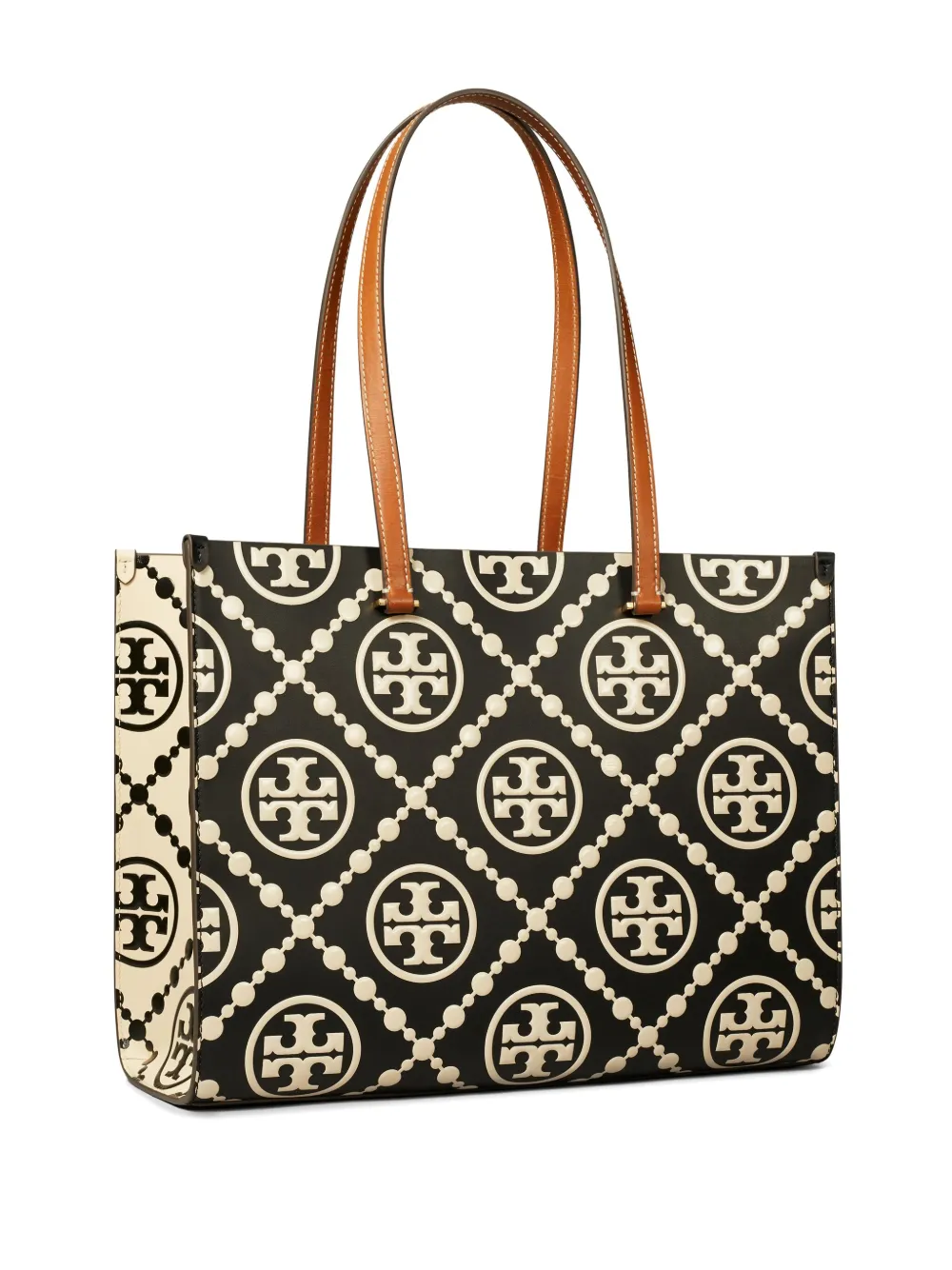 Tory Burch T Monogram Contrast shopper Zwart