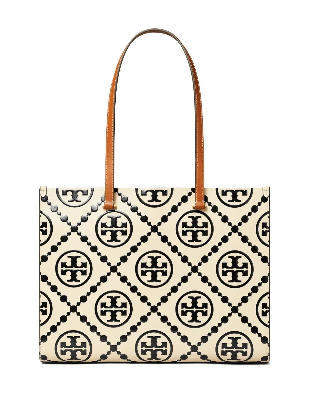 Tory Burch T Monogram Contrast shopper Zwart